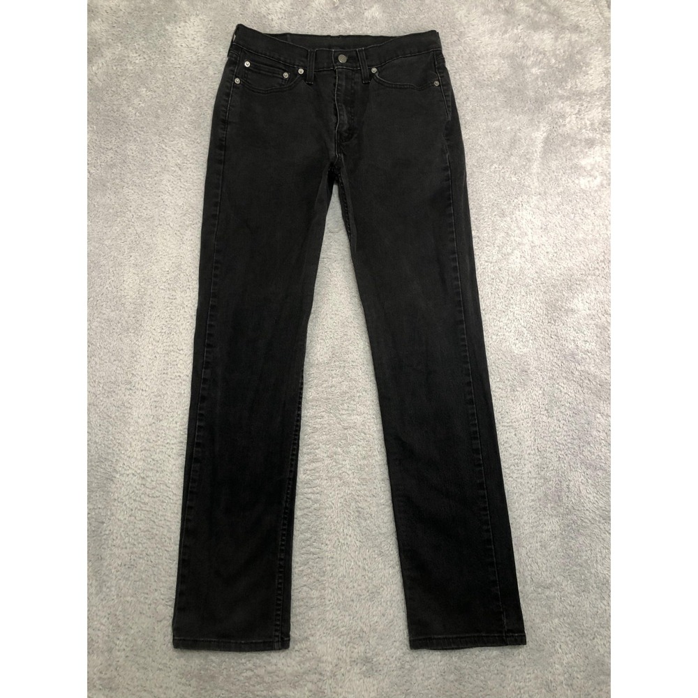 Levis 514 Jeans Mens 32x34 Black Straight Stretch Classic